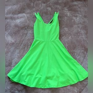 Neon green Fabletics dress